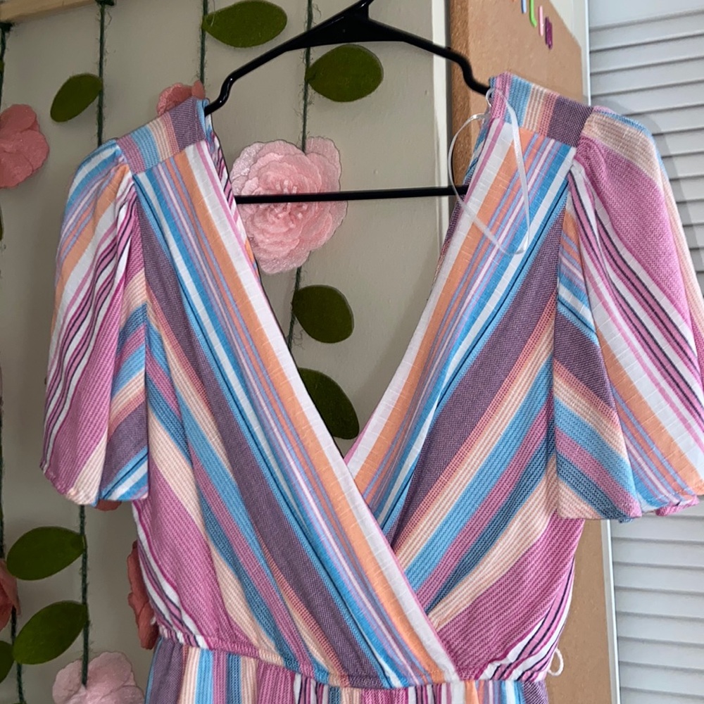 colorful romper from francesca’s